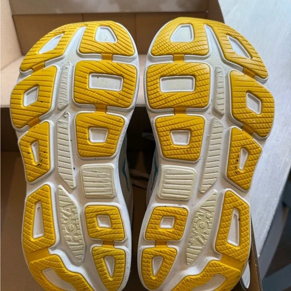 Hoka One One Women's Beige and Pink Athletic Shoes - Picture 3 of 4